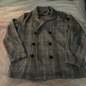 Shein jacket plaid